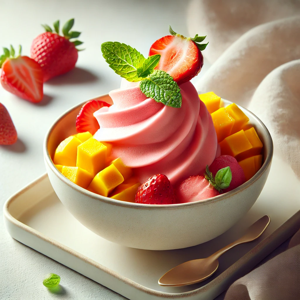 healthy Strawberry-Mango-Nice-Cream-with-a-smooth