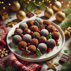 Protein-Packed Christmas Chocolate Truffles