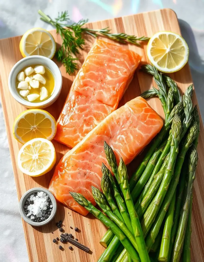 Grilled Salmon with Asparagus