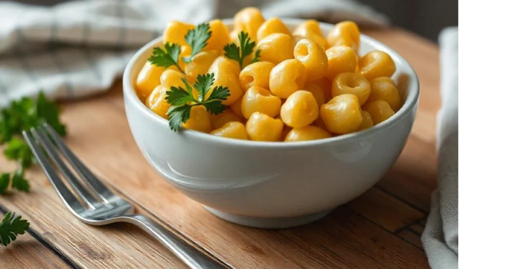 mac and cheese features a rich, creamy cheese sauce and perfectly cooked pasta, topped with a crunchy layer of golden breadcrumbs. Perfect for family dinners