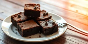 Brownies served