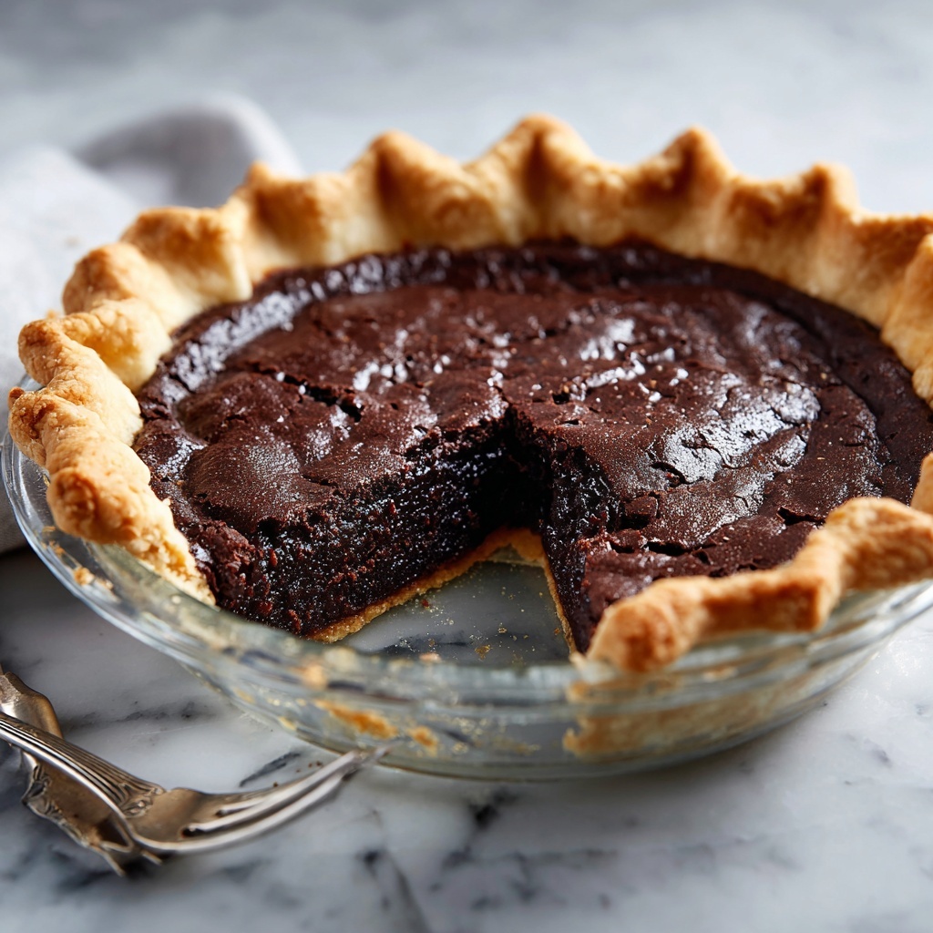 Dark Chocolate Chess Pie Recipe - Recipe Image