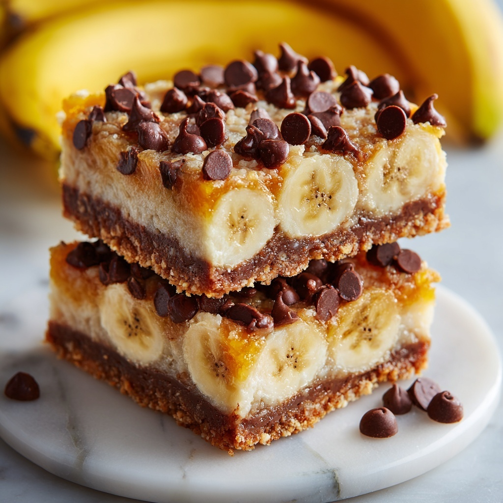 Chocolate Chip Banana Bars Recipe - Recipe Image