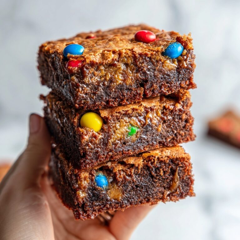 M&M Brownies Chocolate Fudge Recipe