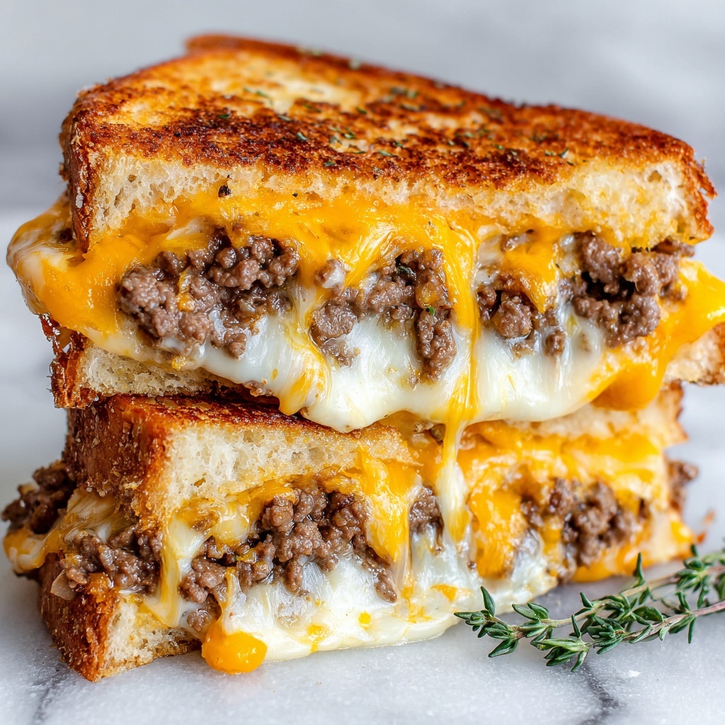 Smashing Patty Melts with Signature Sauce Recipe - Recipe Image