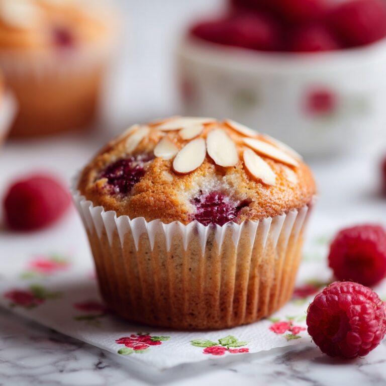Vegan Raspberry Almond Muffins Recipe