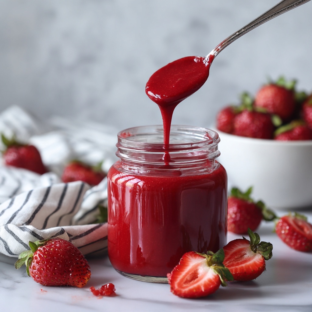 Homemade Fresh Strawberry Curd (Eggless and Dairy-Free) Recipe - Recipe Image