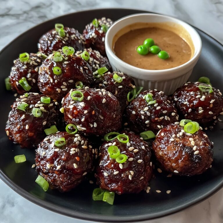 Korean BBQ Meatballs with Spicy Mayo Dip Recipe