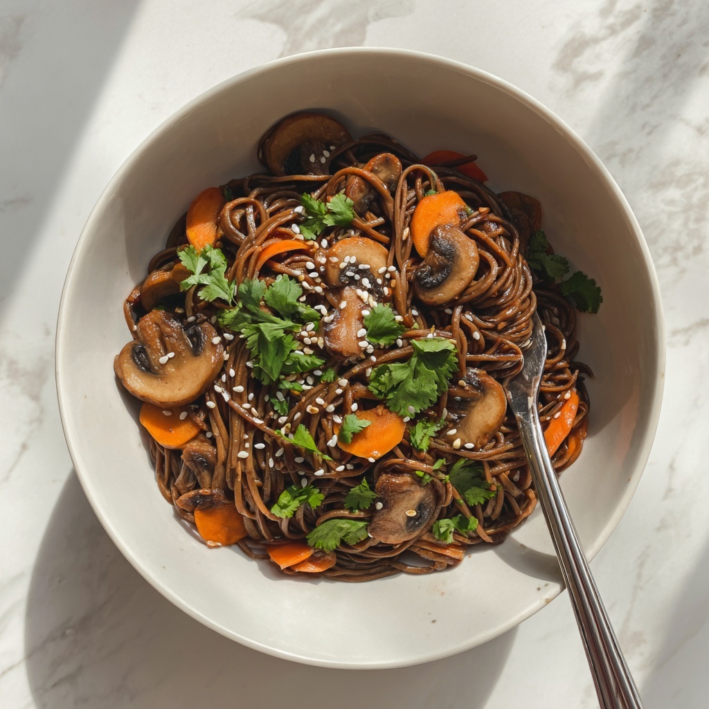 Spicy Peanut Soba Noodle Salad Recipe - Recipe Image