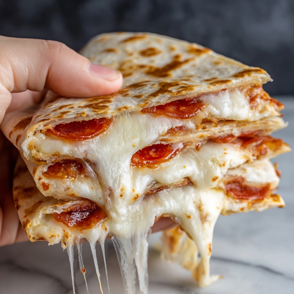Pepperoni Pizza Quesadillas Recipe - Recipe Image