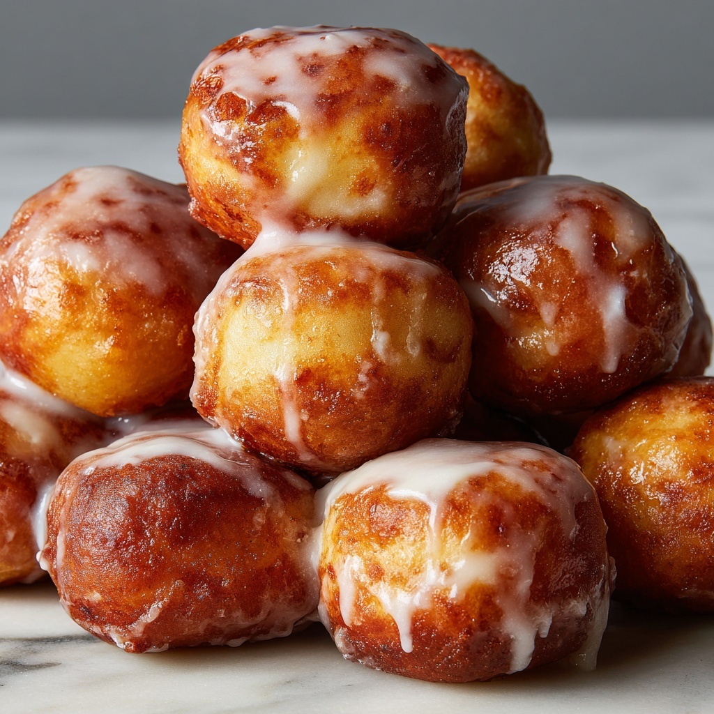 Cinnamon-Glazed Apple Fritter Bites Recipe - Recipe Image