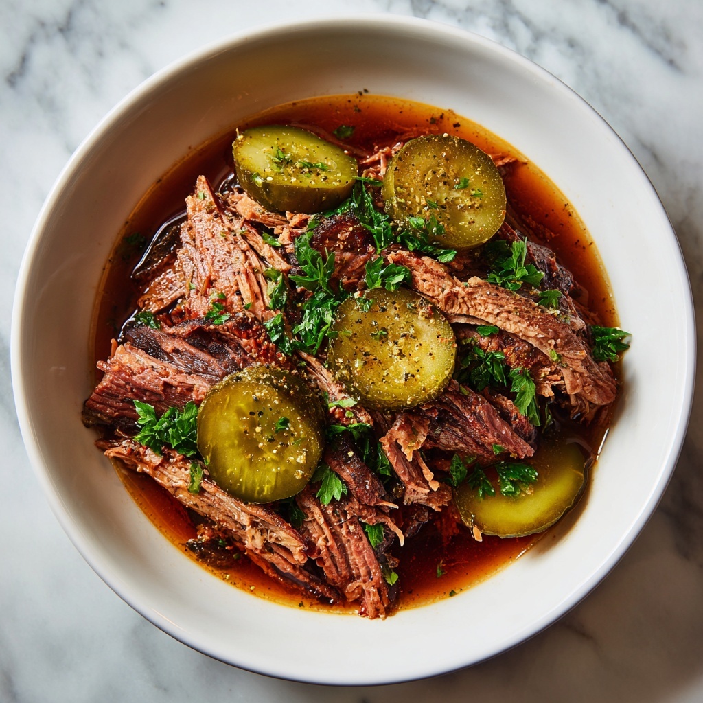 Tender Pickle-Infused Pot Roast Recipe - Recipe Image