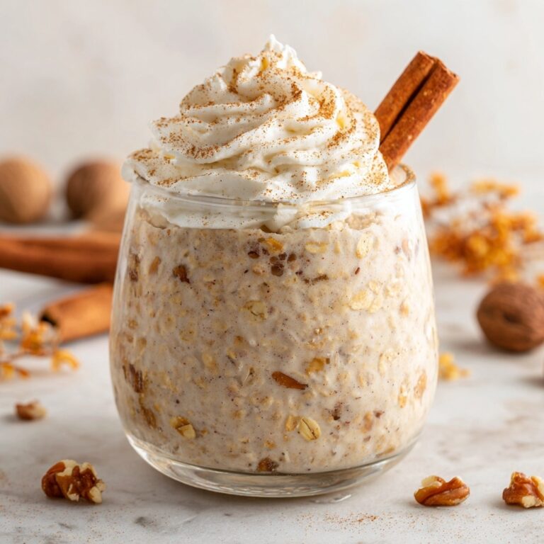 Cinnamon Roll Overnight Oats Recipe