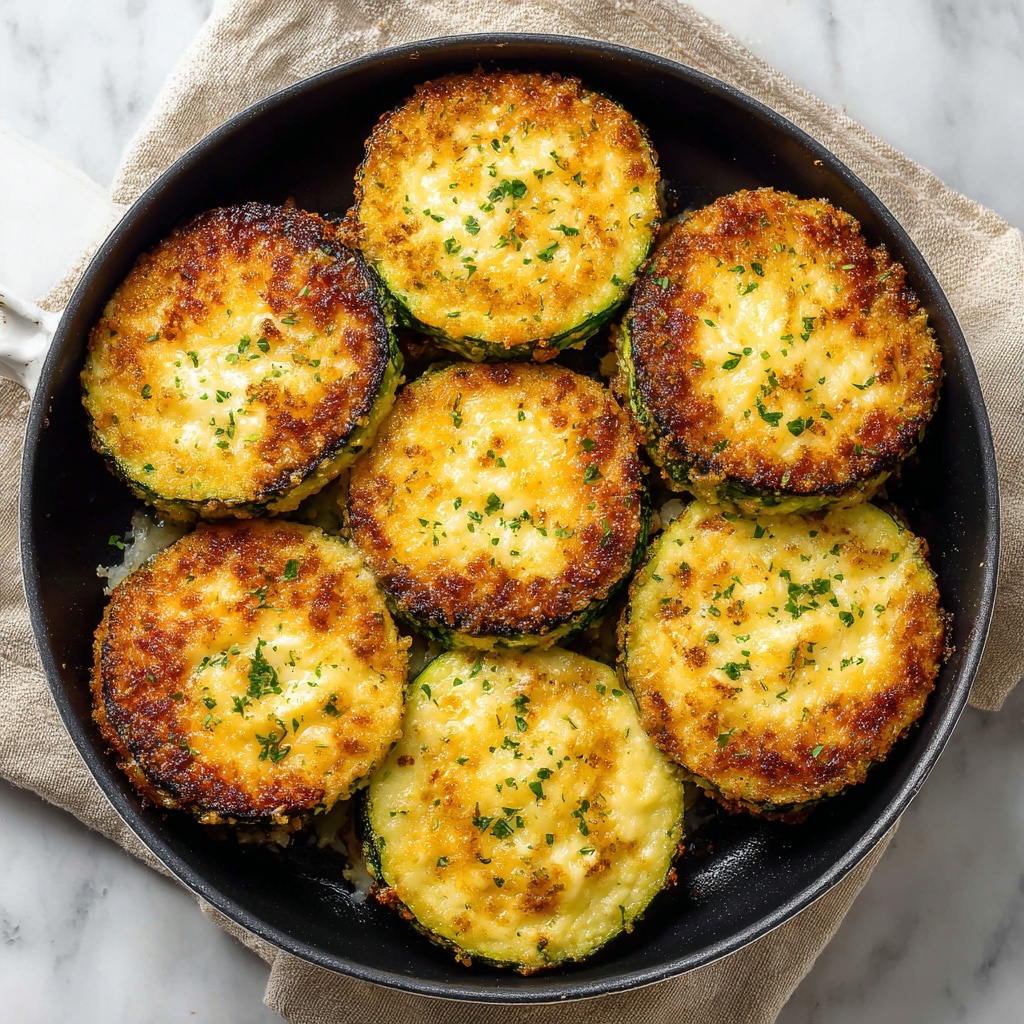 Baked Parmesan Zucchini Rounds Recipe - Recipe Image