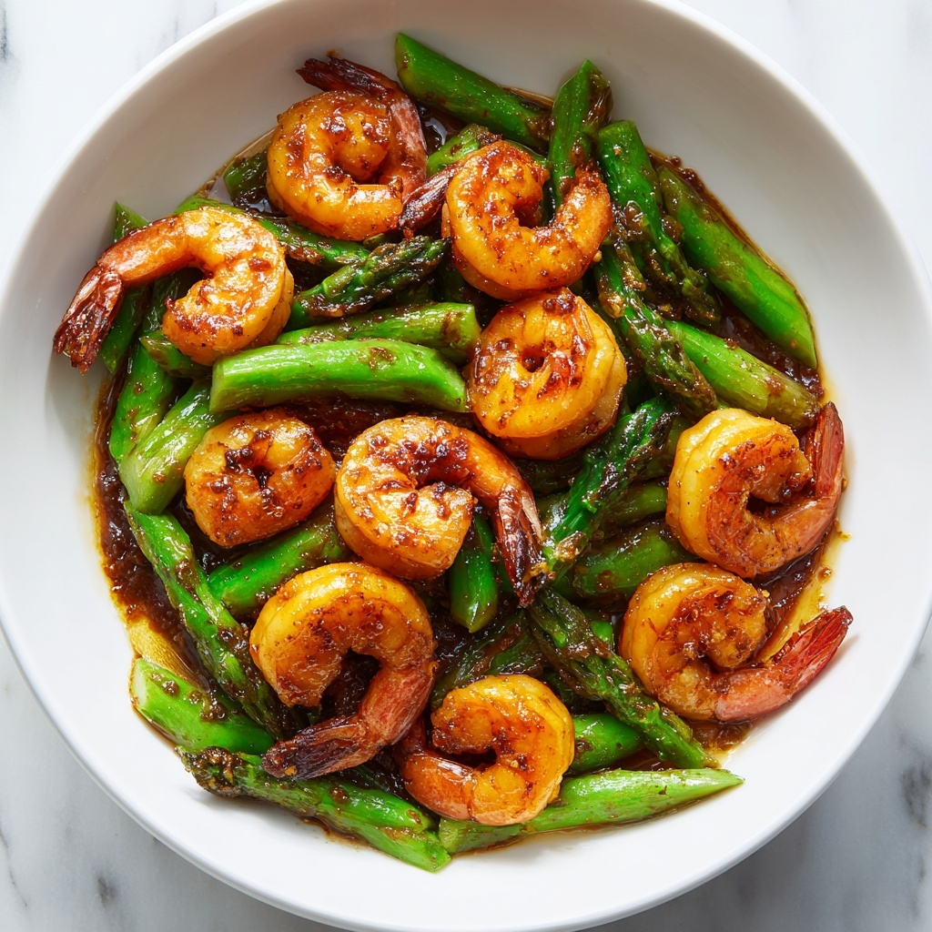 Shrimp and Asparagus Stir Fry Recipe - Recipe Image