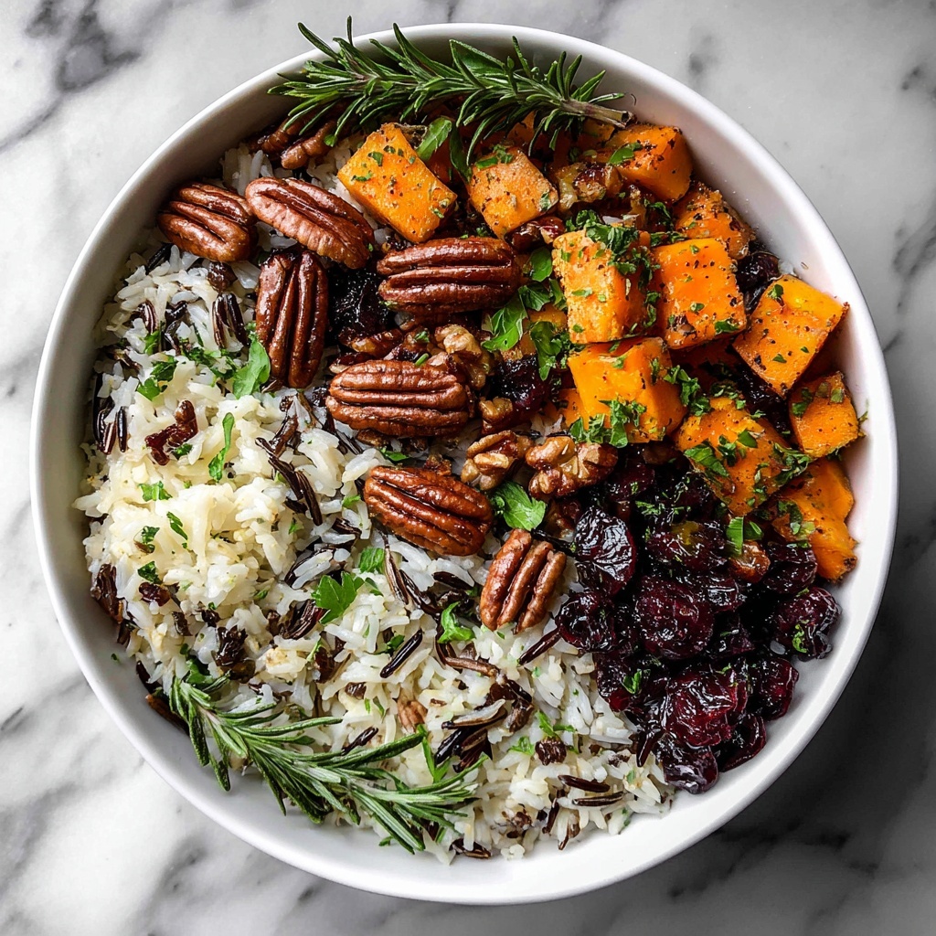Cranberry Pecan Sweet Potato Wild Rice Pilaf Recipe - Recipe Image