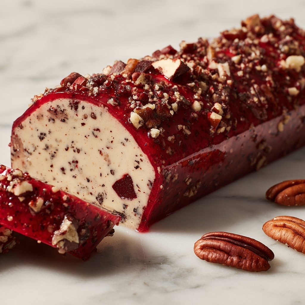 Cranberry Pecan Cheese Log Recipe - Recipe Image