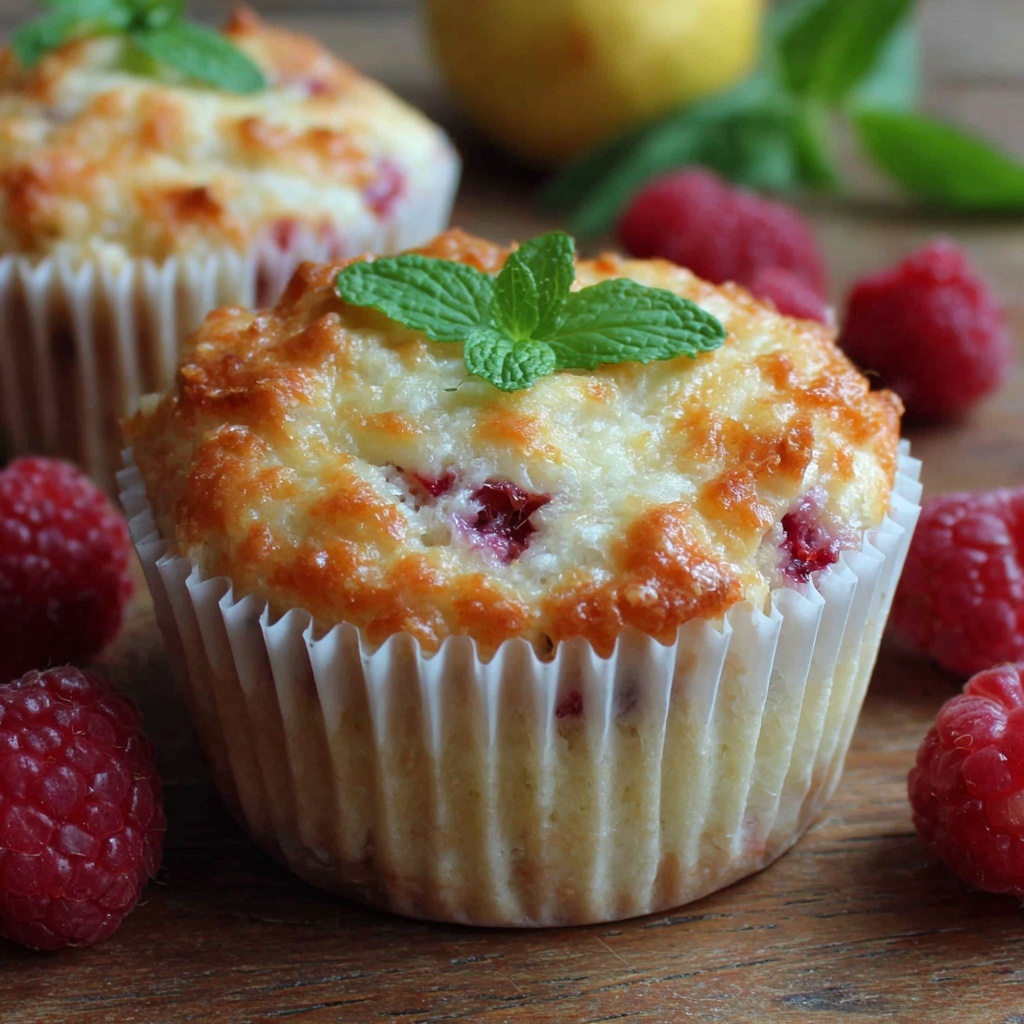 Easy Raspberry Lemon Muffins Recipe - Recipe Image