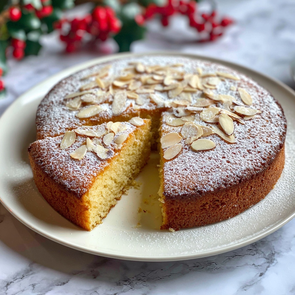 Almond Cake Recipe - Recipe Image