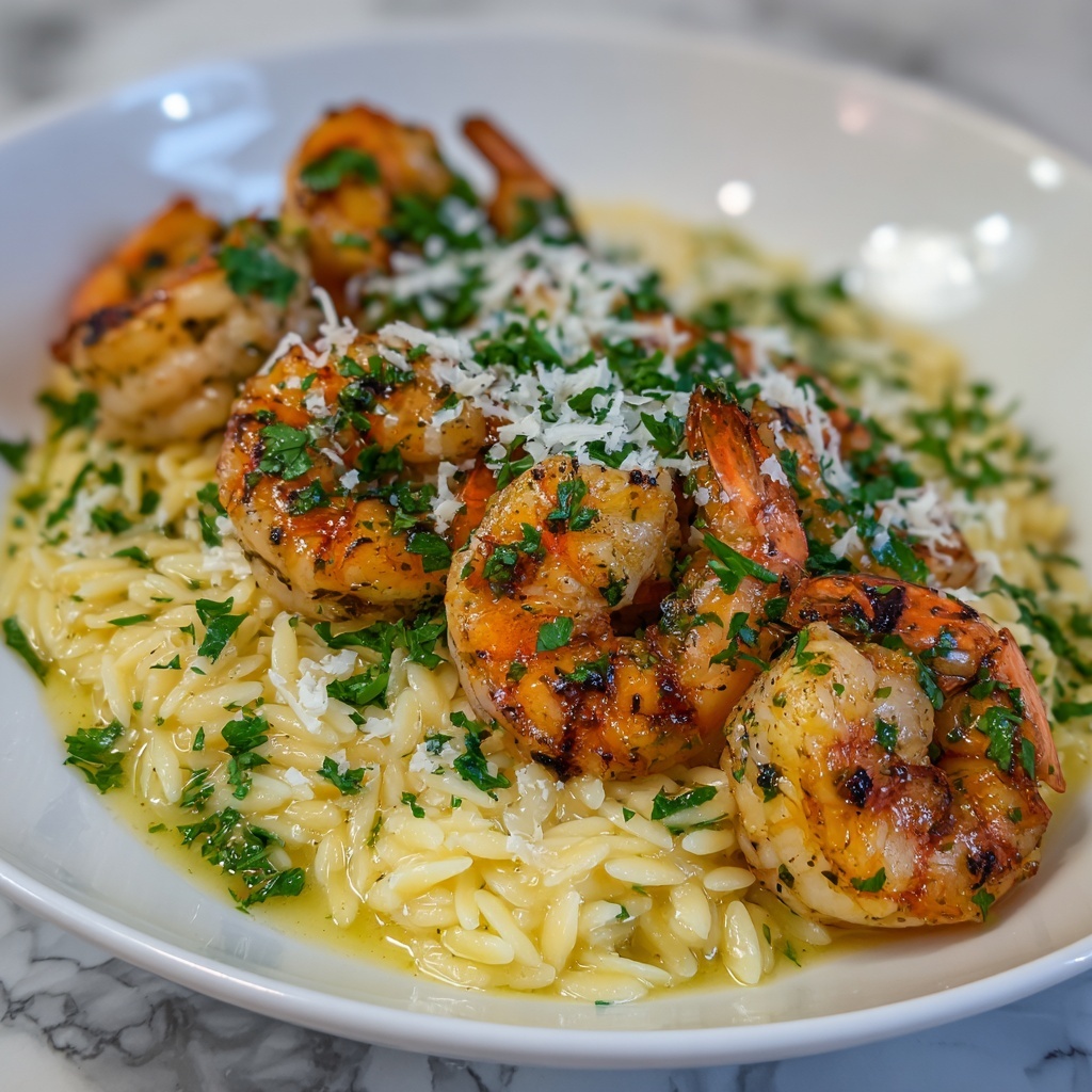 Parmesan Orzo with Shrimp Recipe - Recipe Image
