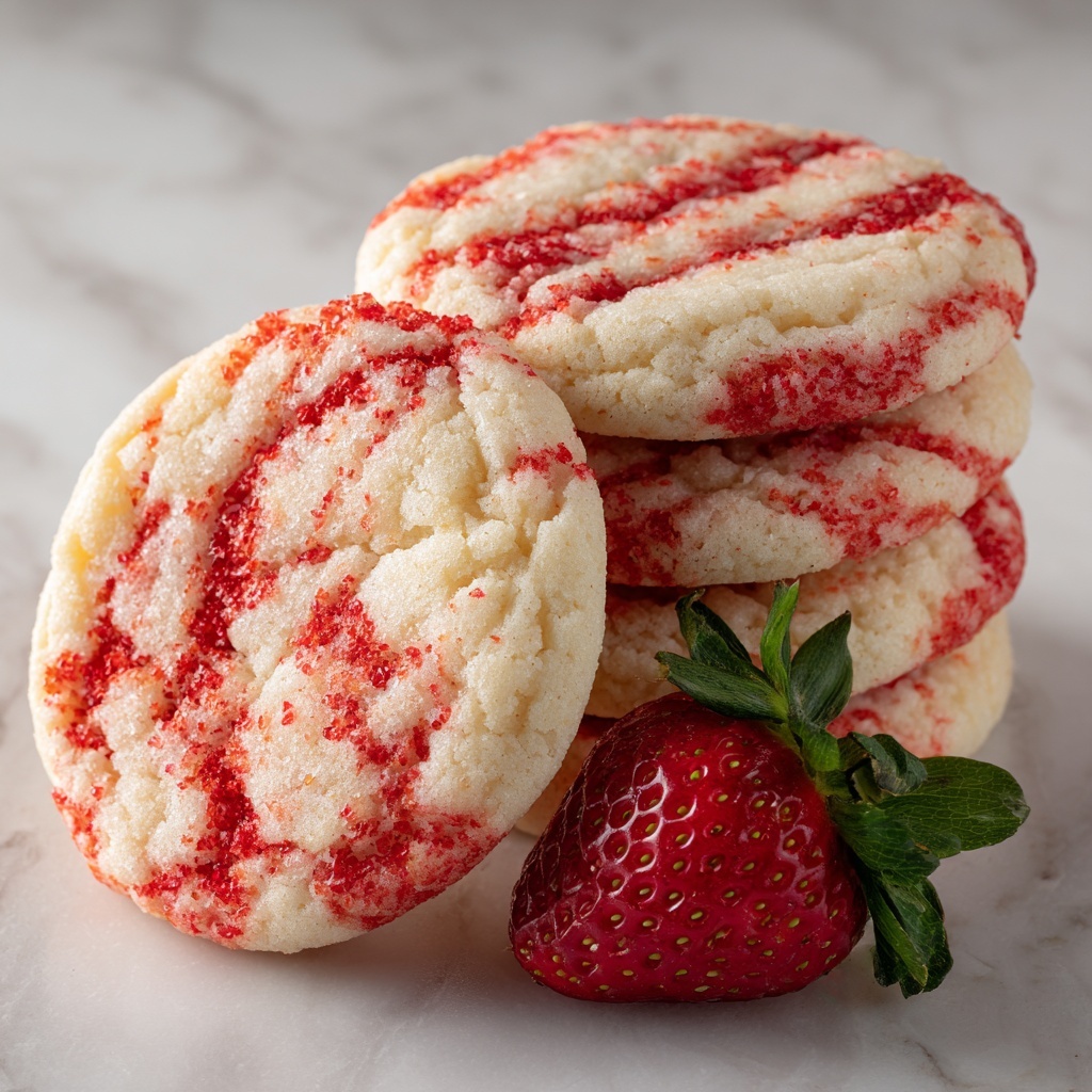 Double Strawberry Sugar Cookies Recipe - Recipe Image