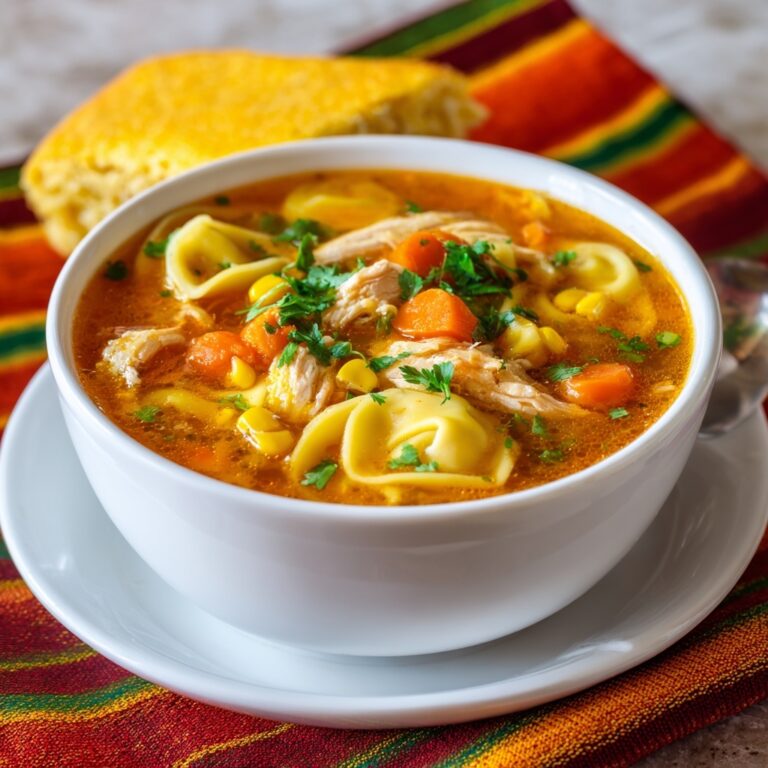 Southwestern Chicken Tortellini Soup Recipe