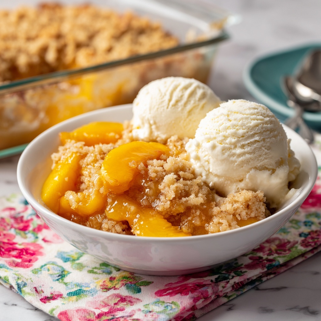 Peach Cobbler Dump Cake Recipe - Recipe Image