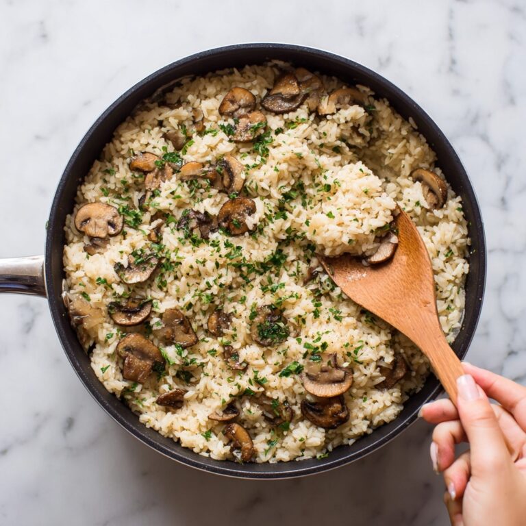 Parmesan Mushroom Rice Recipe