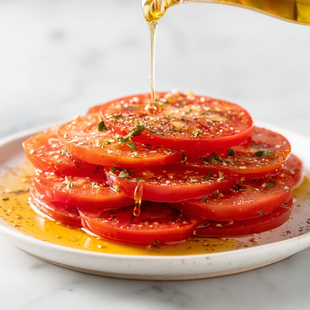 Greek Marinated Tomatoes Recipe - Recipe Image