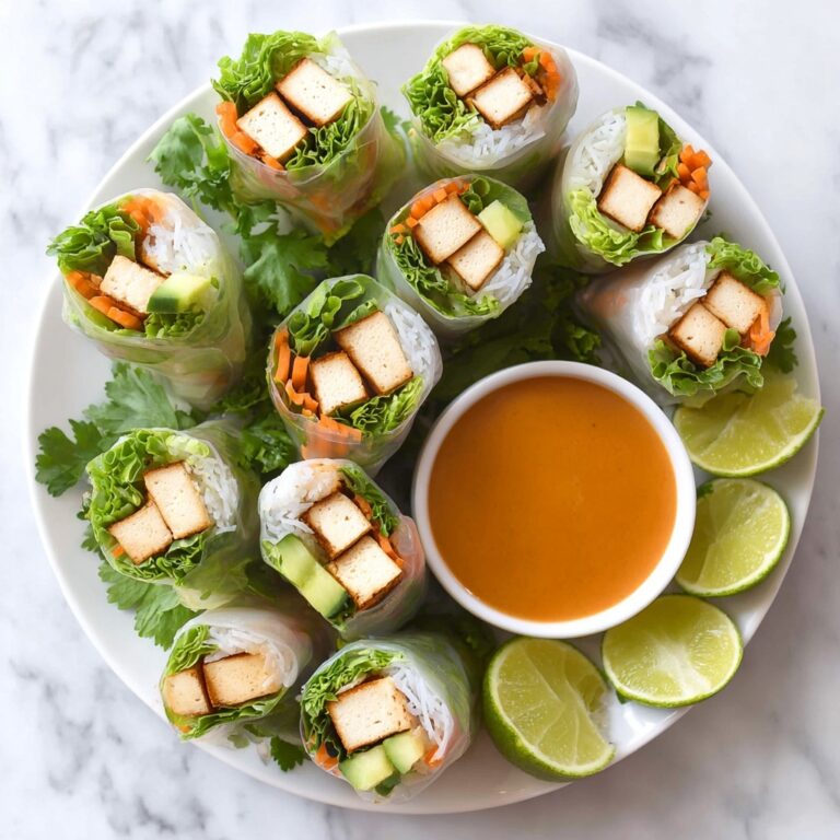 Vegan Summer Rolls with Harissa Peanut Sauce Recipe