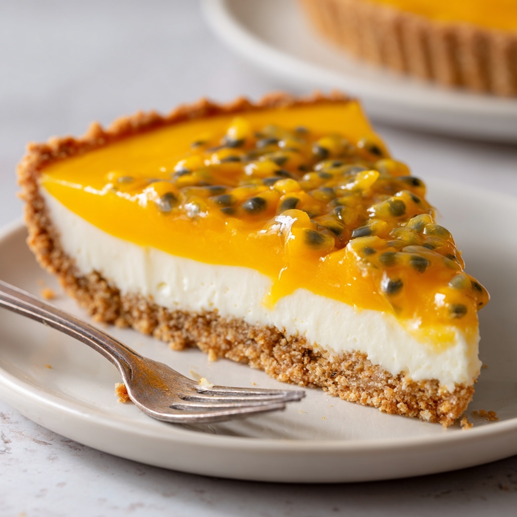 Vegan Mango Passion Fruit Tart Recipe - Recipe Image