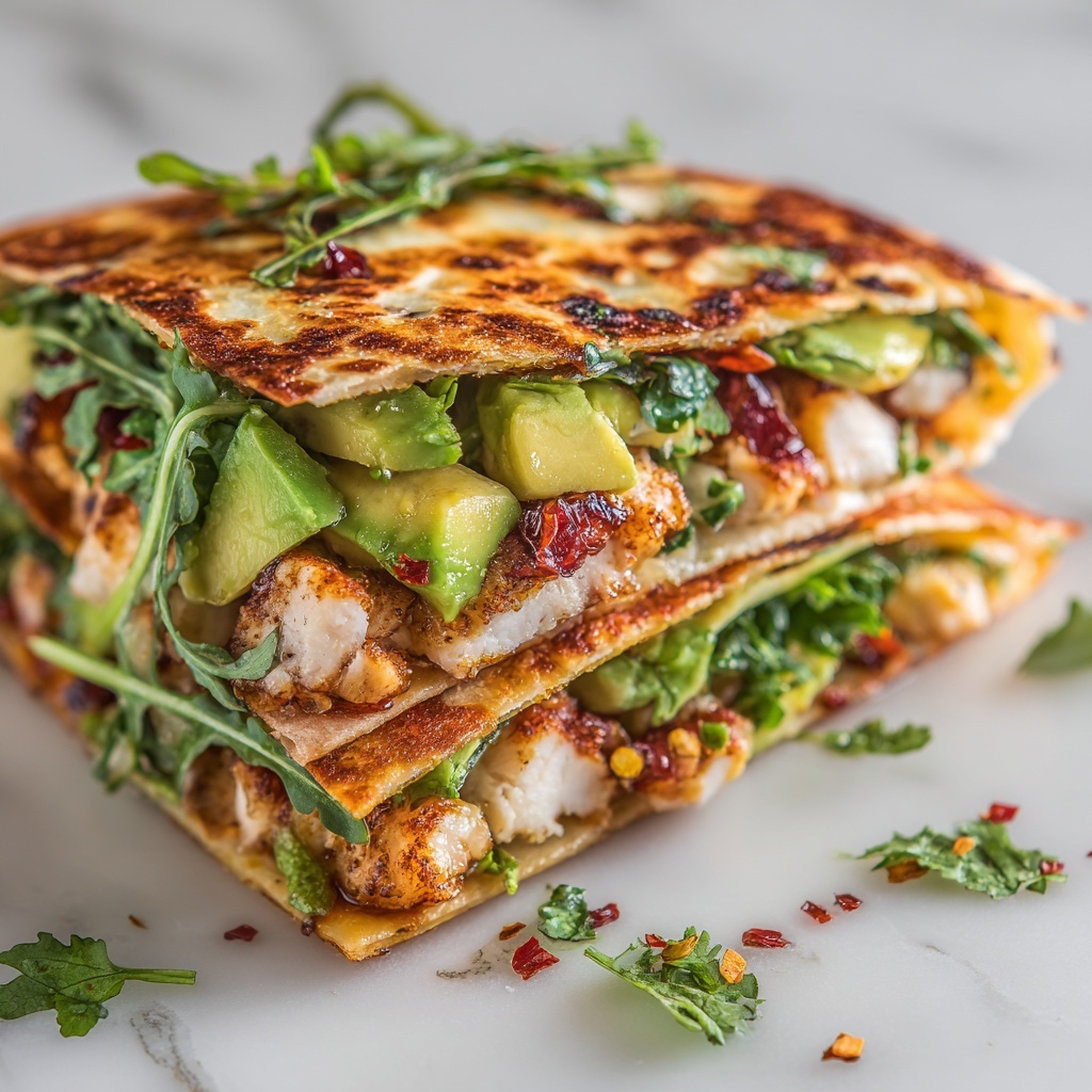 Chicken and Avocado Quesadillas Recipe - Recipe Image