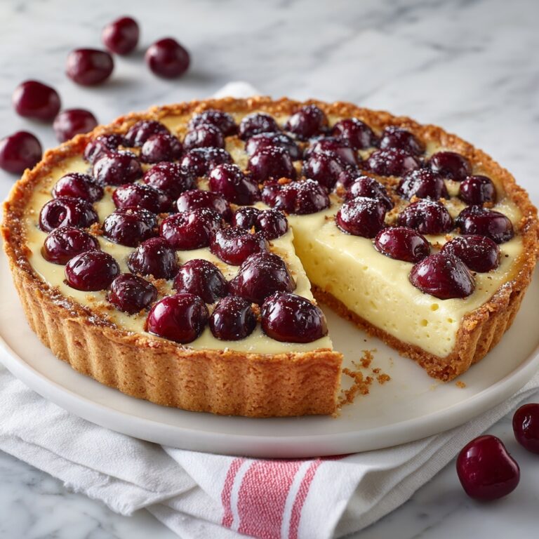 German Cherry Cake – Cherry Custard Pie Recipe