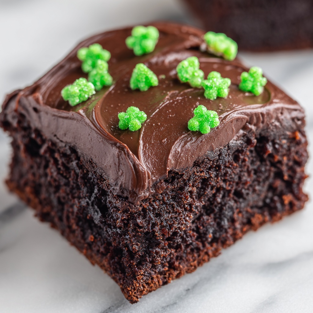 St. Patrick’s Day Frosted Bite Brownies Recipe - Recipe Image