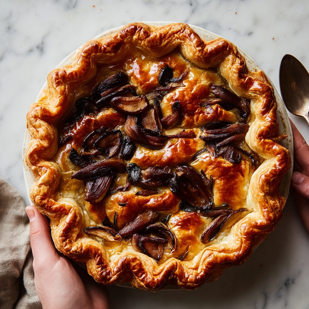 Creamy Mushroom Pot Pie with Flaky Crust Recipe - Recipe Image