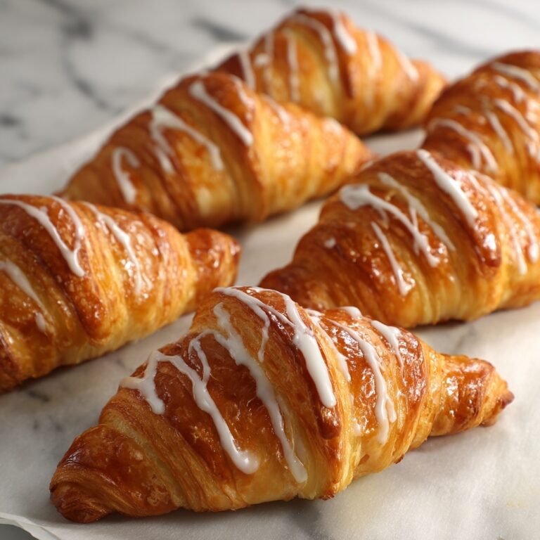 Pumpkin Pie Crescents with Maple Glaze Recipe