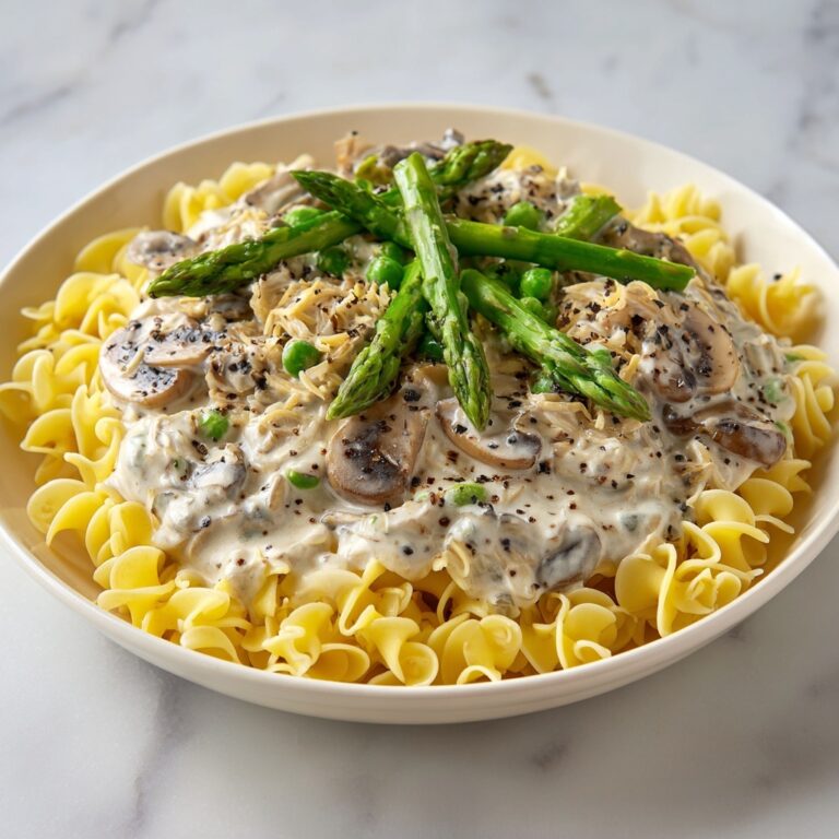 Creamy Mushroom and Asparagus Chicken Penne Recipe