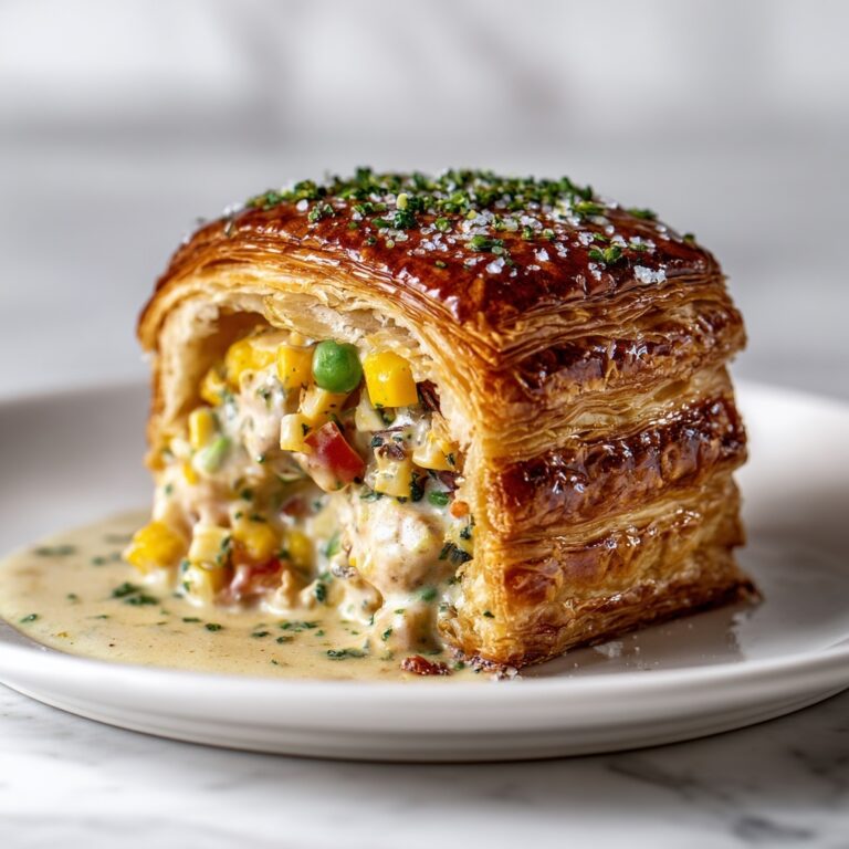 Chicken Pot Pie Crescent Braid Recipe