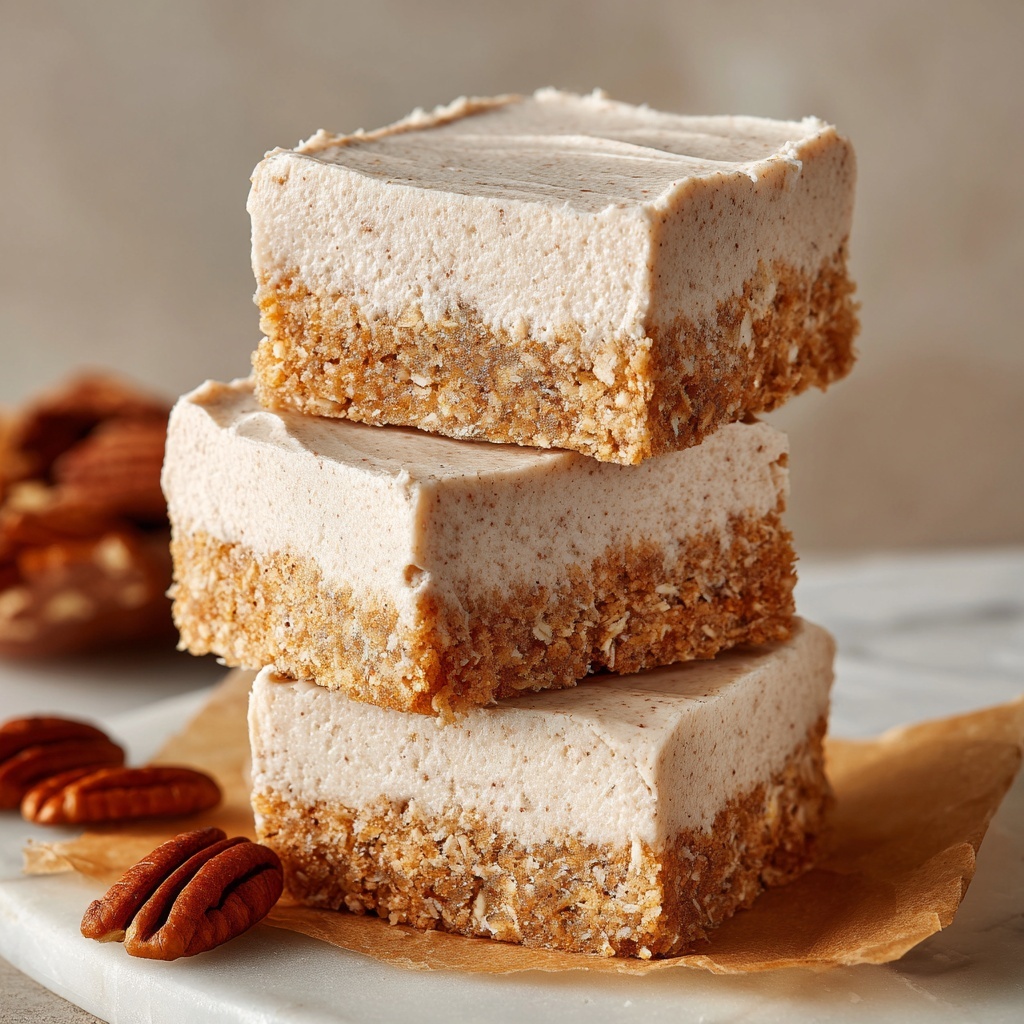 Healthy No-Bake Carrot Cake Breakfast Bars Recipe - Recipe Image