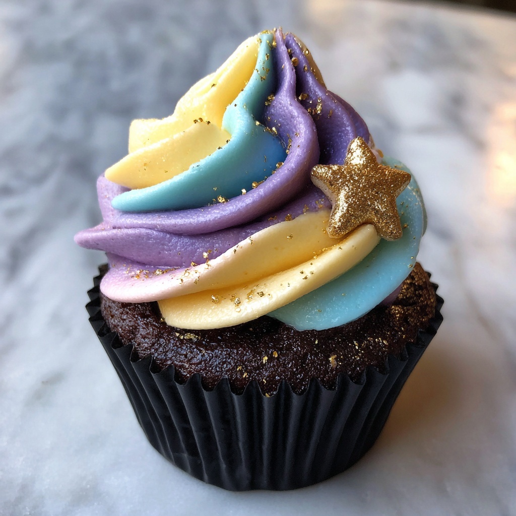 Milky Way Galaxy Cupcakes Recipe - Recipe Image