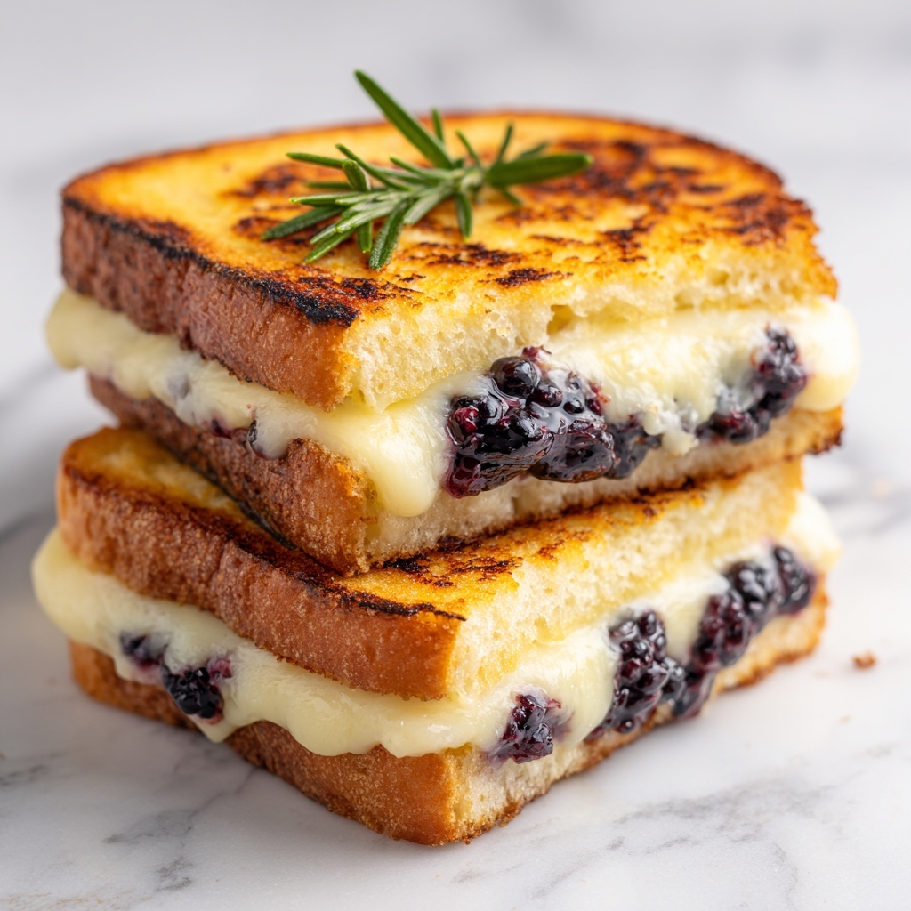 Blackberry Balsamic and Brie Grilled Cheese Recipe - Recipe Image