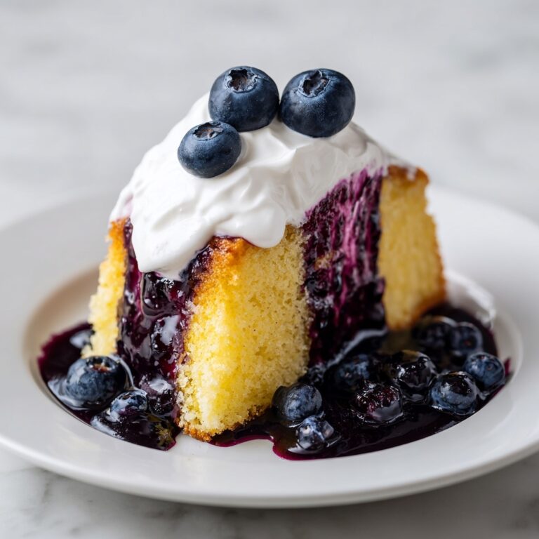 Blueberry Lemon Poke Cake Recipe
