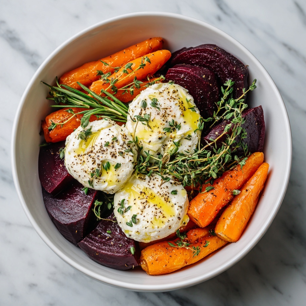 Roasted Beets and Carrots with Burrata Recipe - Recipe Image