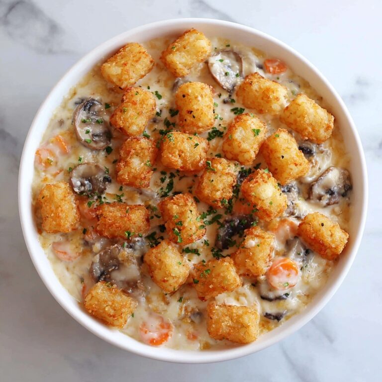 Easy & Delicious Tater Tot Casserole with Cream of Mushroom Soup Recipe