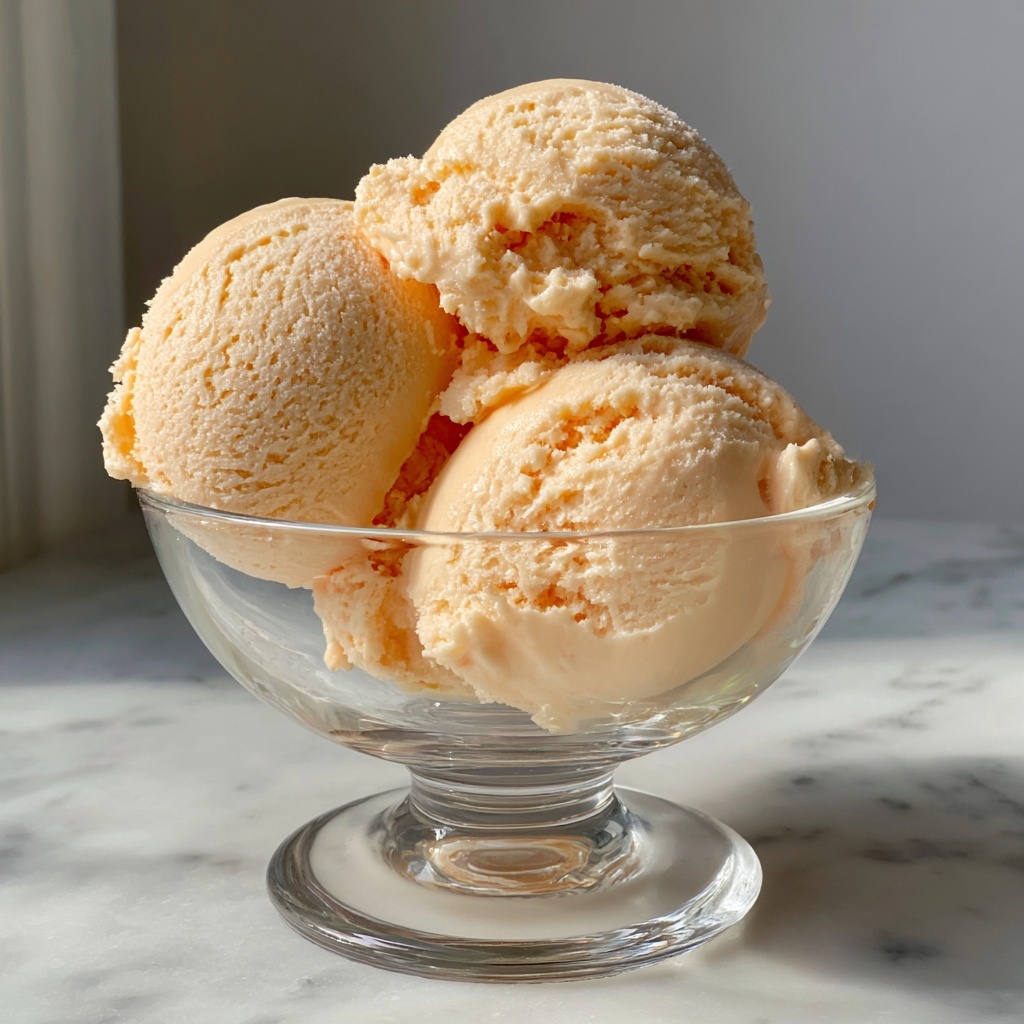 Peach Sorbet Recipe: Refreshing, Fruity Dessert Recipe - Recipe Image