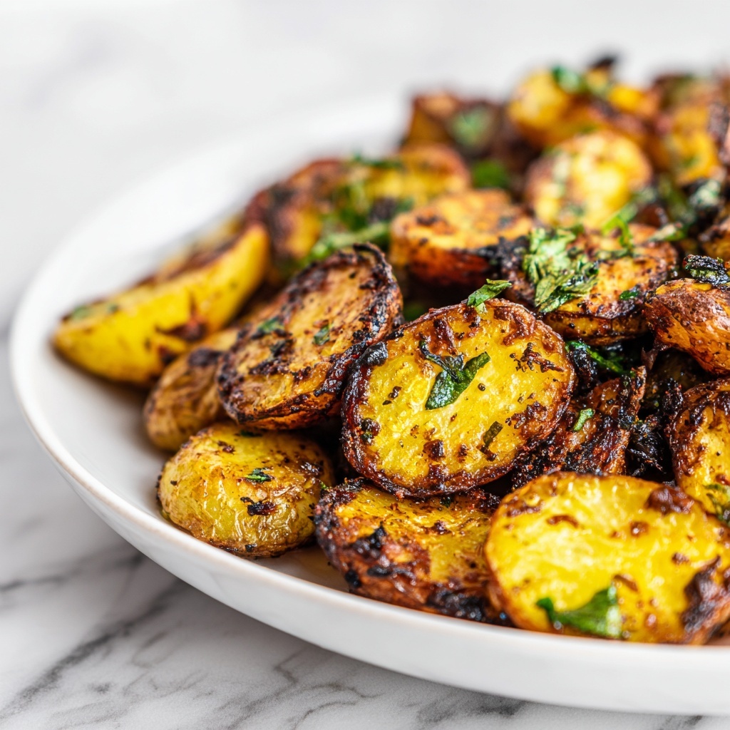 Crispy Garlic Butter Potatoes Recipe - Recipe Image