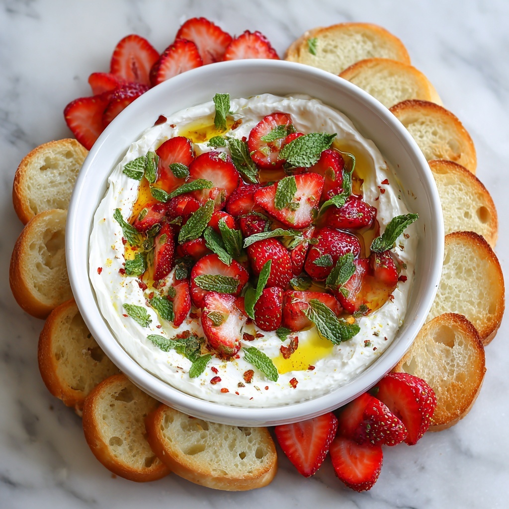 Whipped Feta Dip with Roasted Strawberries Recipe - Recipe Image