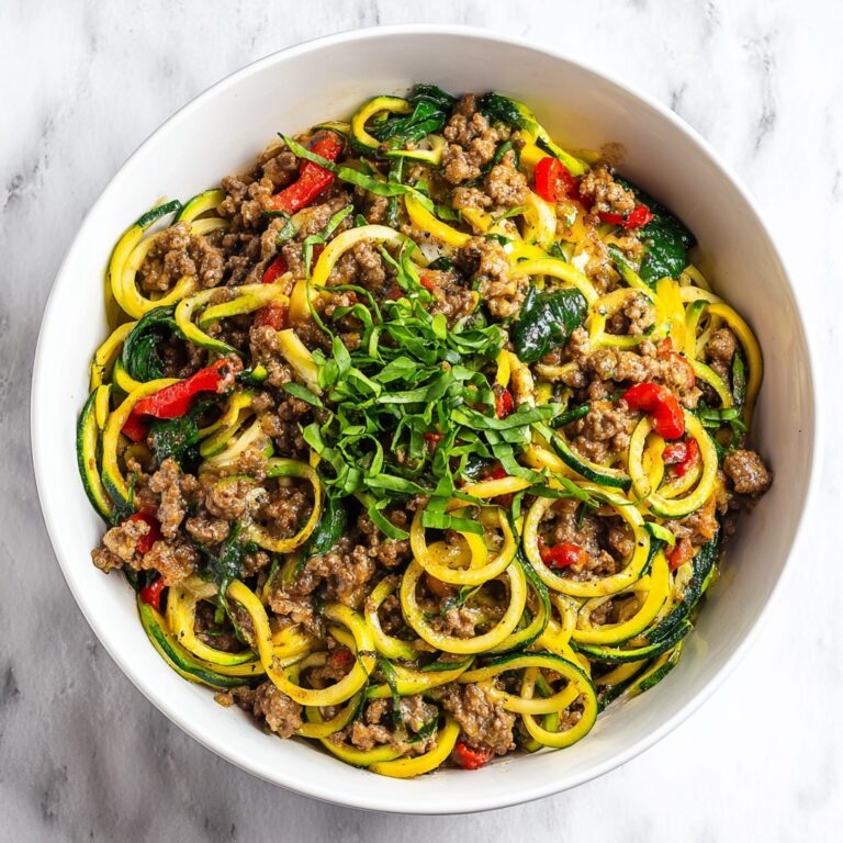 Keto Zucchini Noodles with Ground Beef Recipe