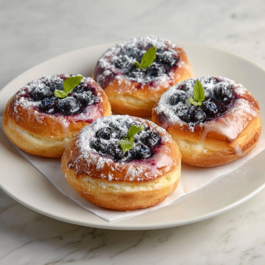 Wild Blueberry Ricotta Sweet Buns Recipe - Recipe Image