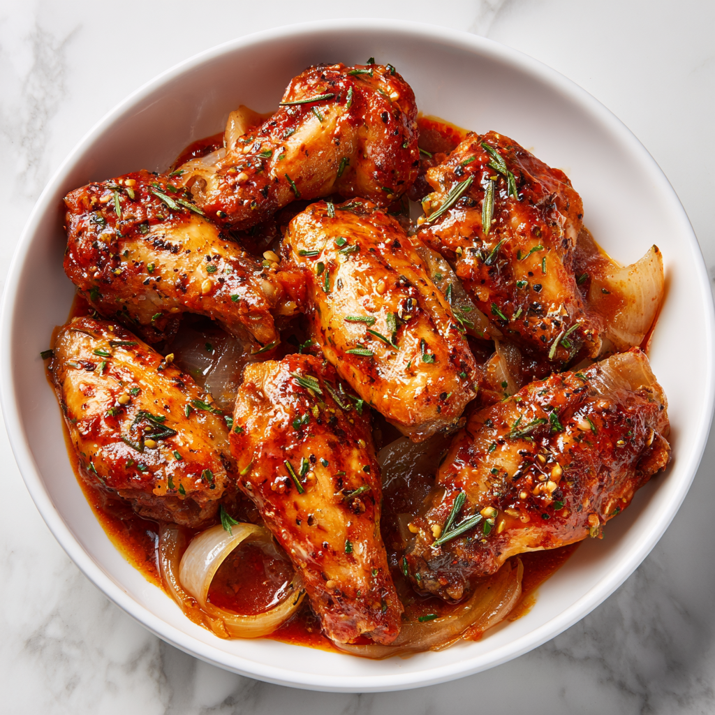 Smothered Turkey Wings with Rich Pan Gravy Recipe - Recipe Image